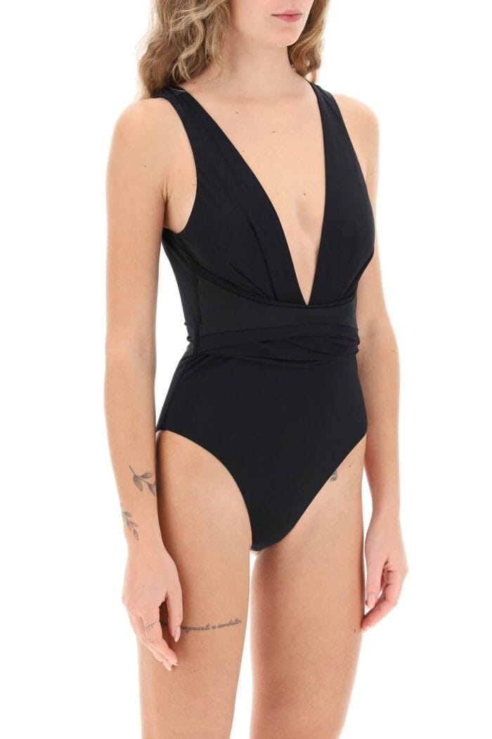 Zimmermann Raie Wrap One-piece Swimsuit