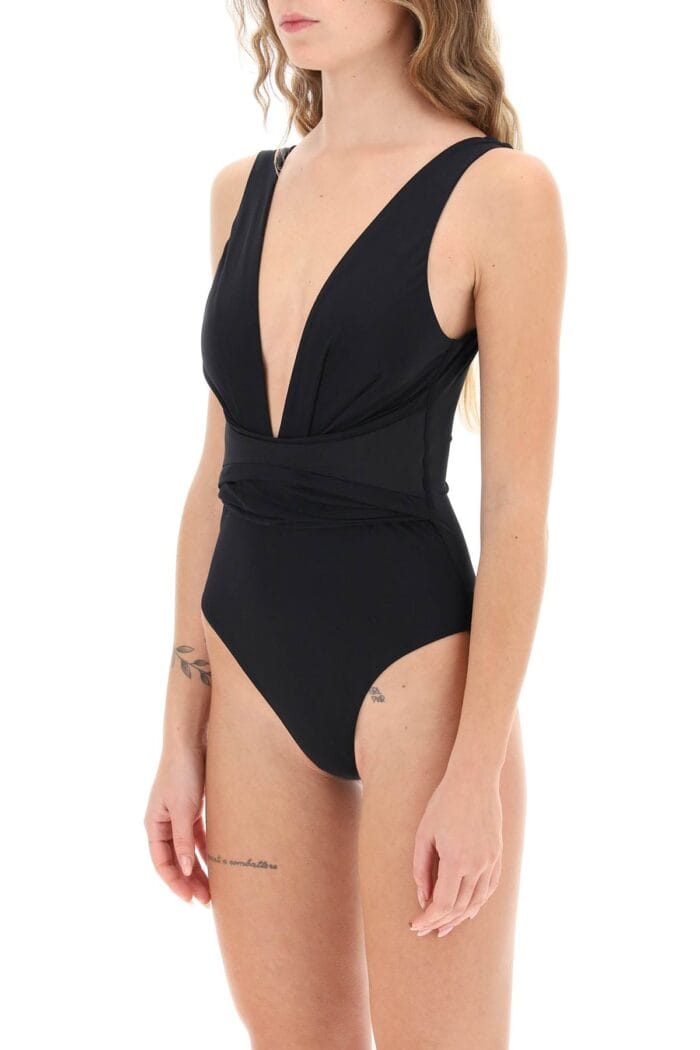 Zimmermann Raie Wrap One-piece Swimsuit