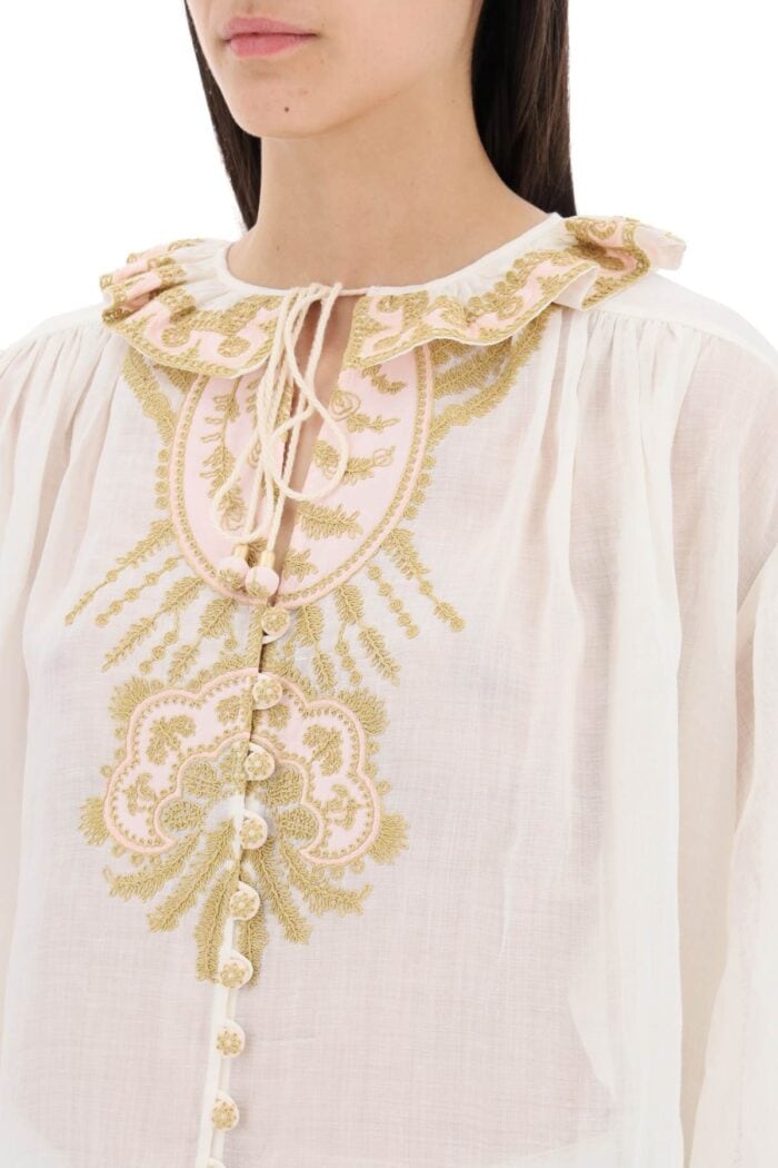 ZIMMERMANN "ramie Blouse Made