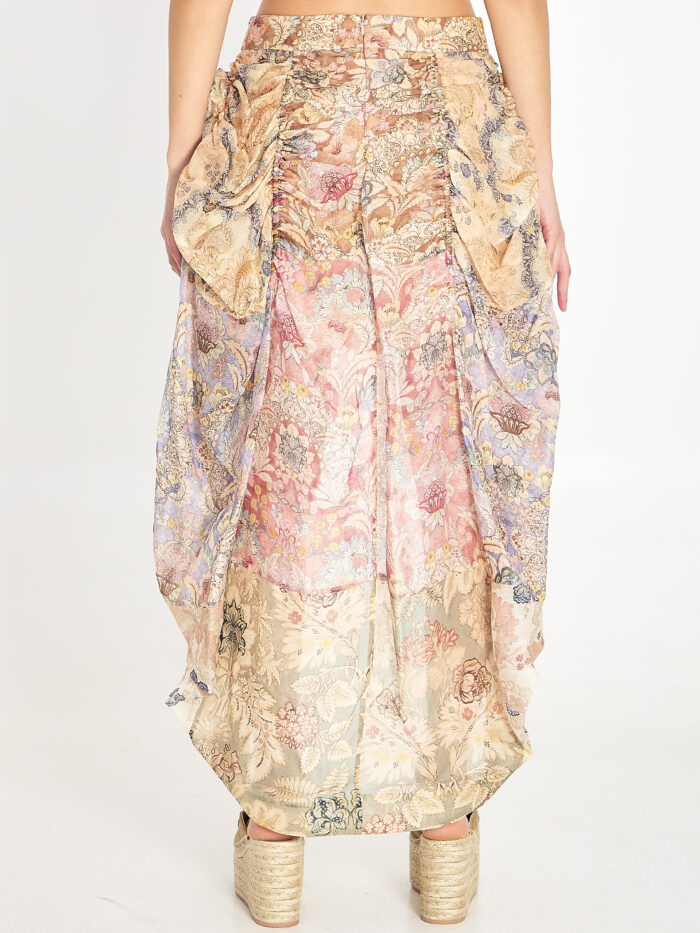 Zimmermann Rebellion draped midi skirt