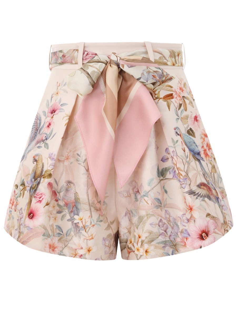 ZIMMERMANN REBELLION PLEATED SHORTS