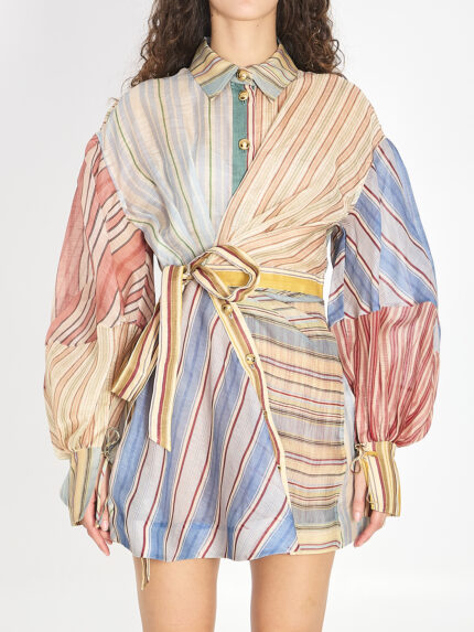 Zimmermann Rebellion striped mini dress