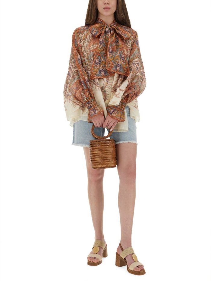 ZIMMERMANN "RHIANNON" BLOUSE WITH BOW