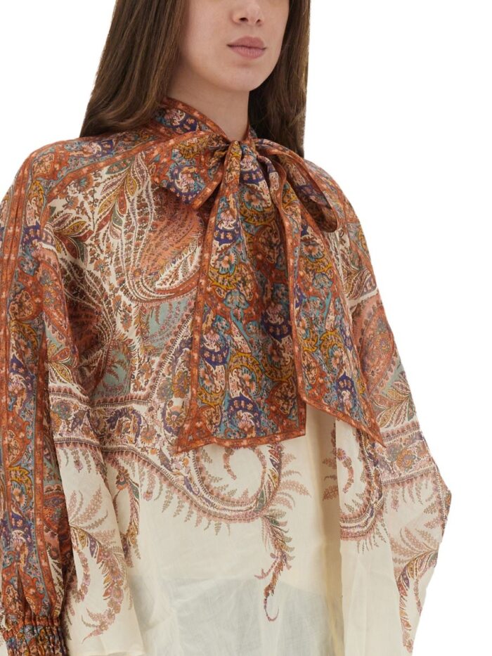 ZIMMERMANN "RHIANNON" BLOUSE WITH BOW