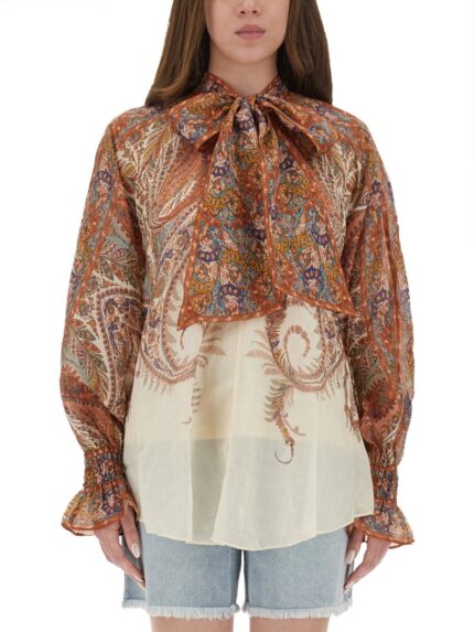 ZIMMERMANN "RHIANNON" BLOUSE WITH BOW