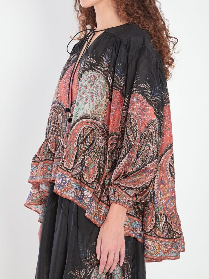 Zimmermann Rhiannon Ruffle Blouse