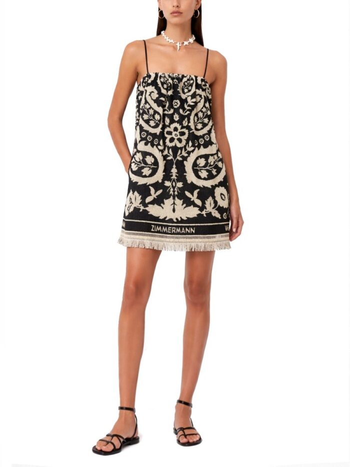 ZIMMERMANN "RHIANNON" TERRY MINI DRESS