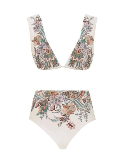 ZIMMERMANN "RHIANNON" WIDE STRAP BIKINI SWIMSUIT
