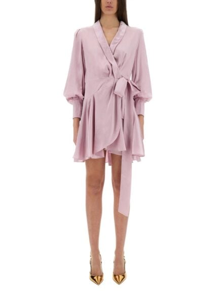 ZIMMERMANN SILK MINI WRAP DRESS