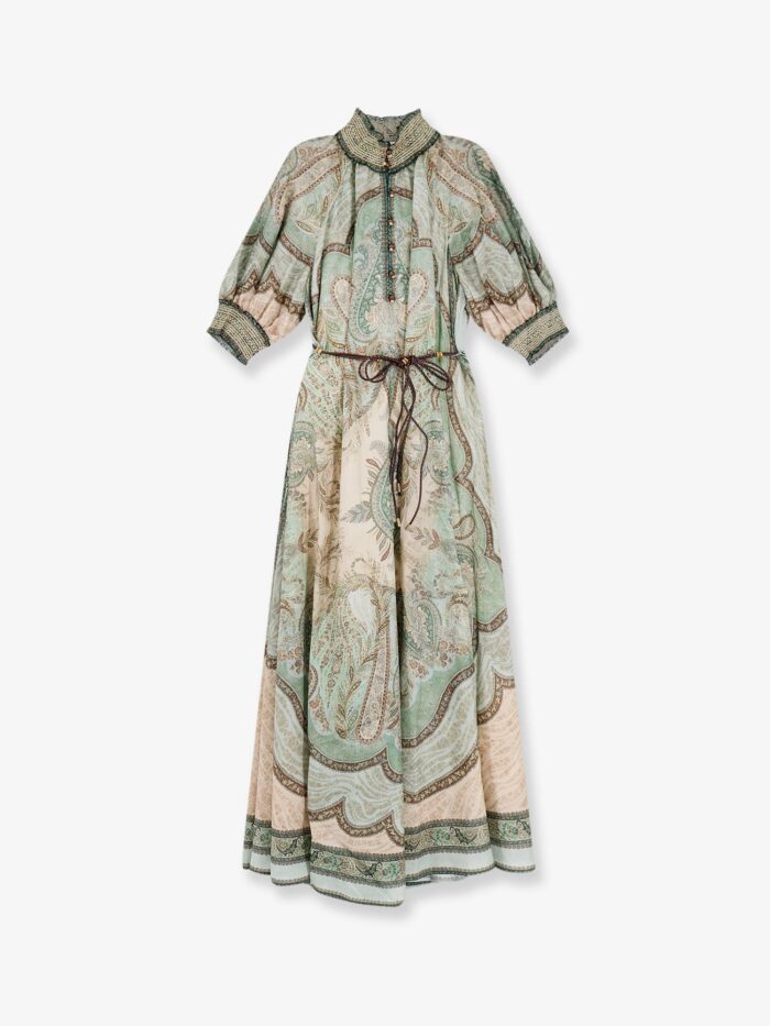 zimmermann wanderlust billow silk dress ZIMMERMANN Wanderlust Billow Silk Dress