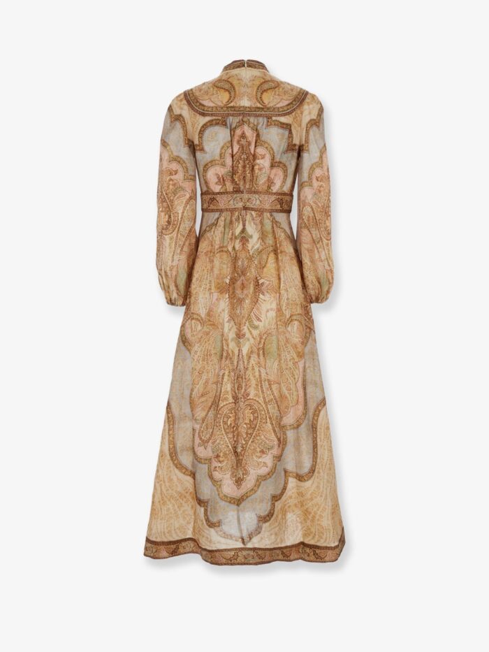 ZIMMERMANN Wanderlust Multicolor Linen Dress
