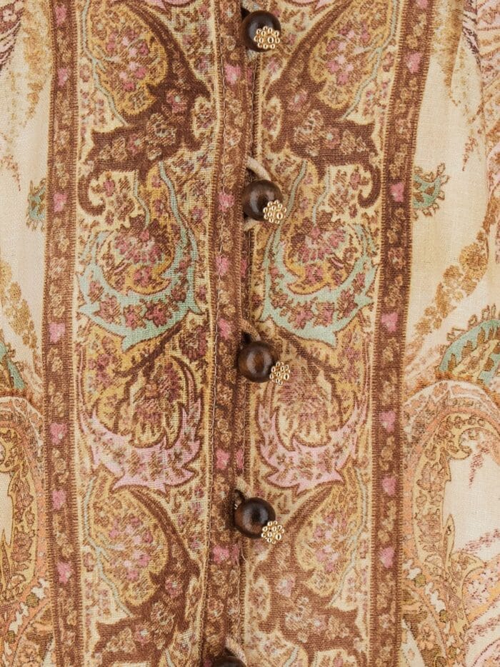 ZIMMERMANN Wanderlust Multicolor Linen Dress