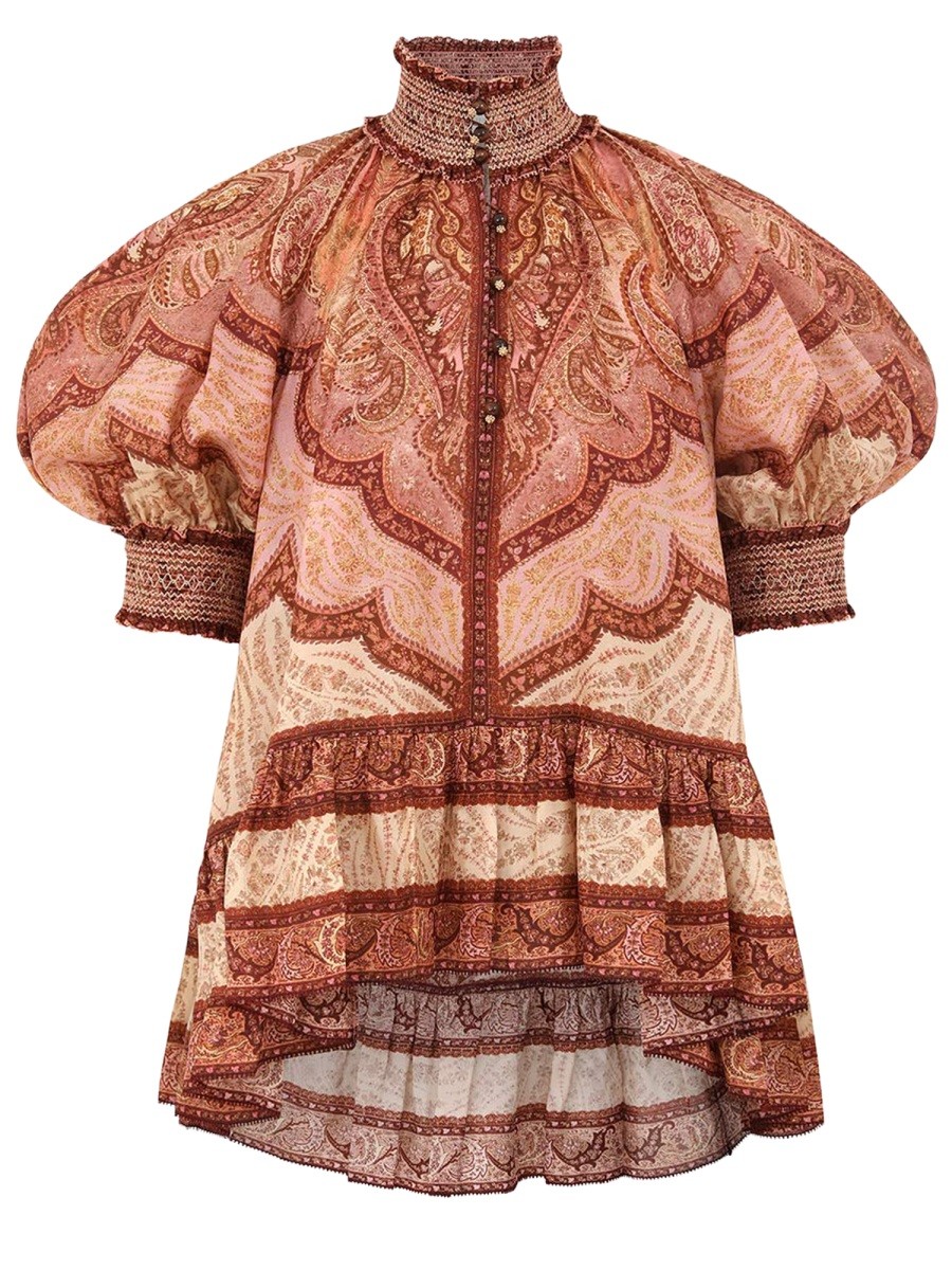 ZIMMERMANN "WANDERLUST" RUFFLE BLOUSE