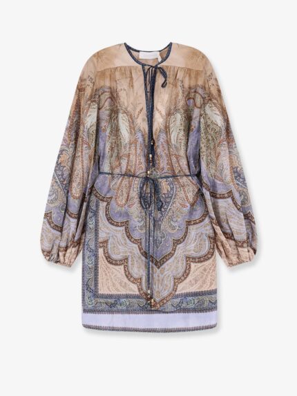 ZIMMERMANN Wanderlust Tunic Silk Mini Dress