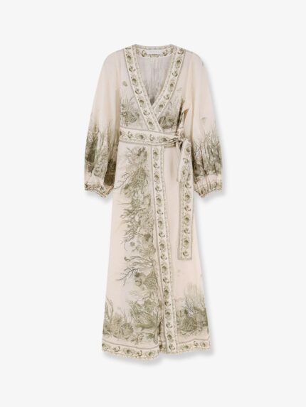 ZIMMERMANN Wanderlust Wrap  Cotton Midi Dress