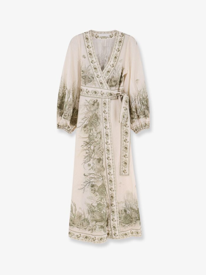 zimmermann wanderlust wrap cotton midi dress ZIMMERMANN Wanderlust Wrap Cotton Midi Dress