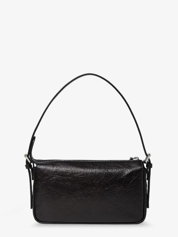 Fendi Zip Top Small Vintage-effect Leather Shoulder Bag