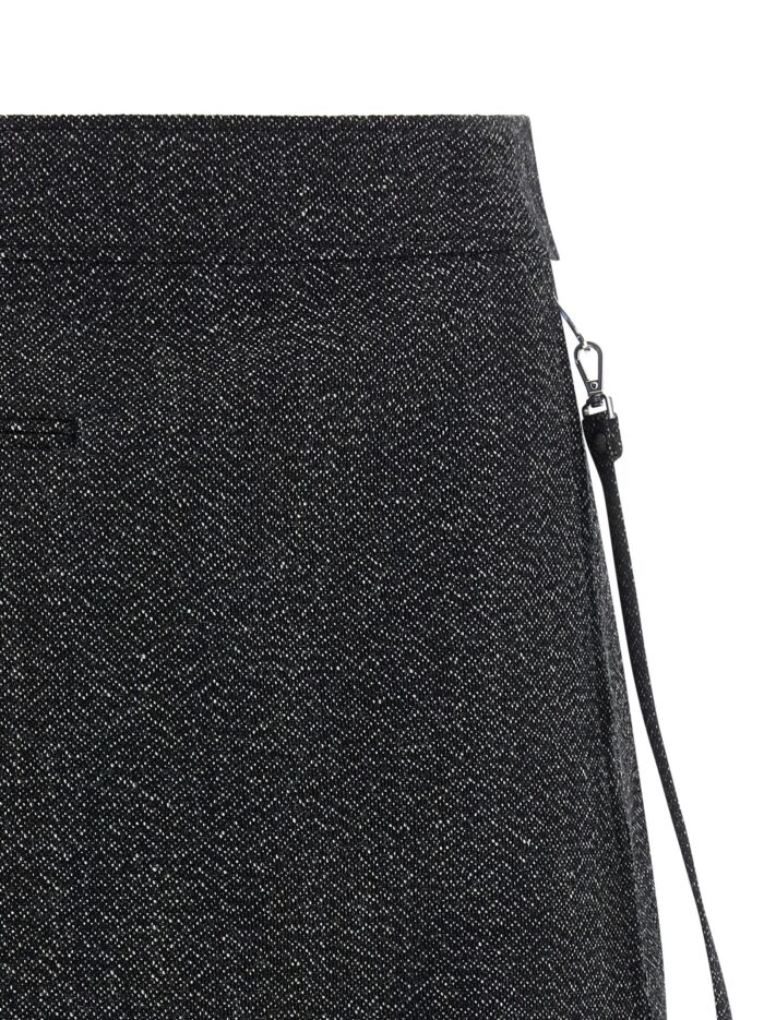 COURREGES 'Zipped Caviar Mini' Skirt