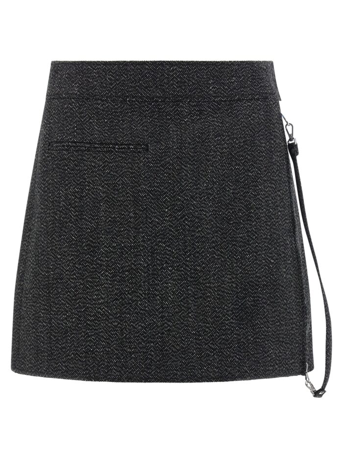 courreges 'zipped caviar mini' skirt COURREGES 'Zipped Caviar Mini' Skirt