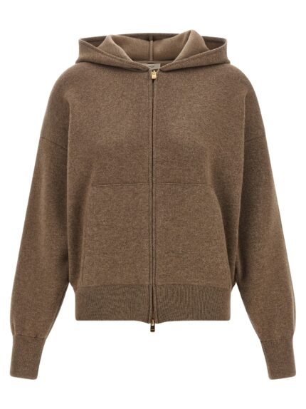 AGNONA Zipped Hooded Sweater
